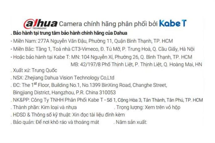 Camera IP Ngoài trời 360 Dahua DH-P3AS-PV — ảnh 6