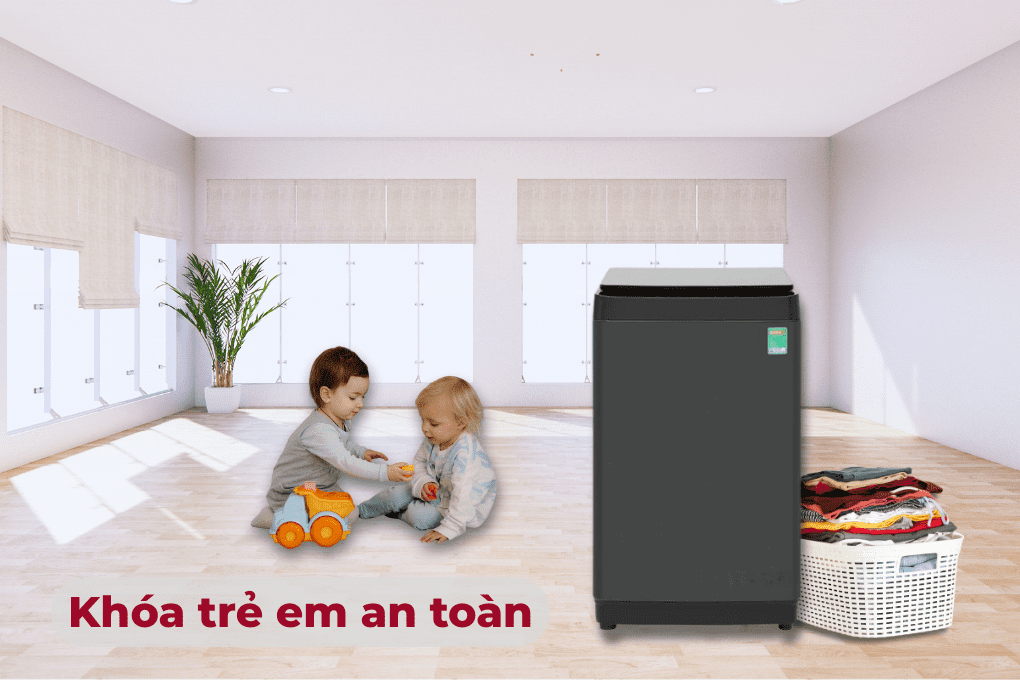 Máy giặt Hisense Inverter 10.5 kg WT105F50 - Khóa trẻ em