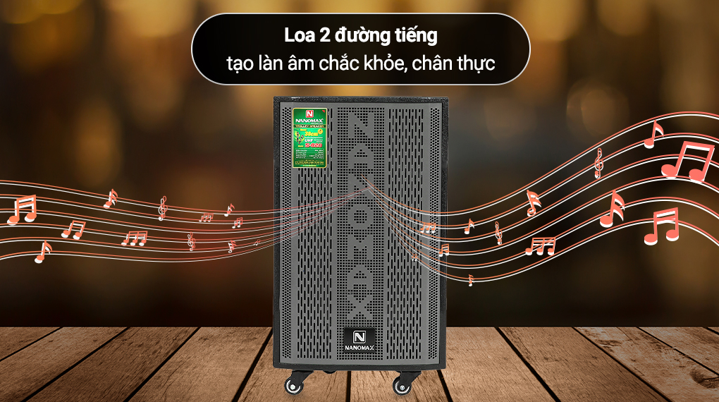 Loa kéo Karaoke Nanomax S-820 - Thiết kế