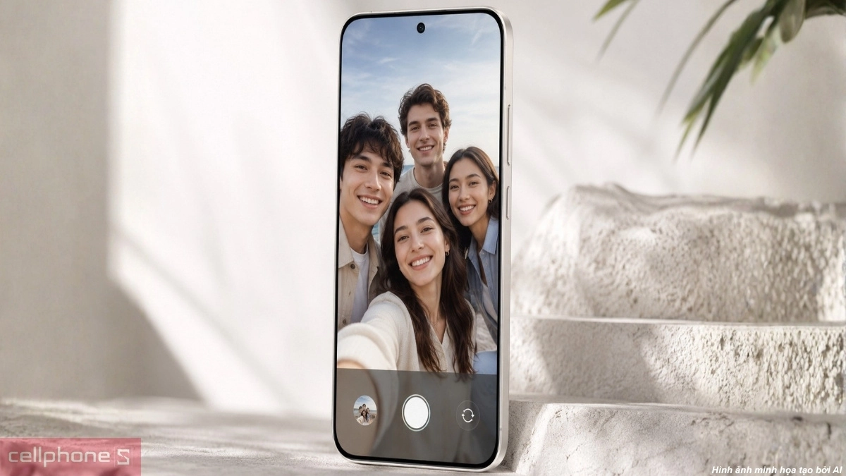 Trải nghiệm chụp ảnh selfie nhóm rõ nét và tự nhiên bằng camera trước của HONOR 600