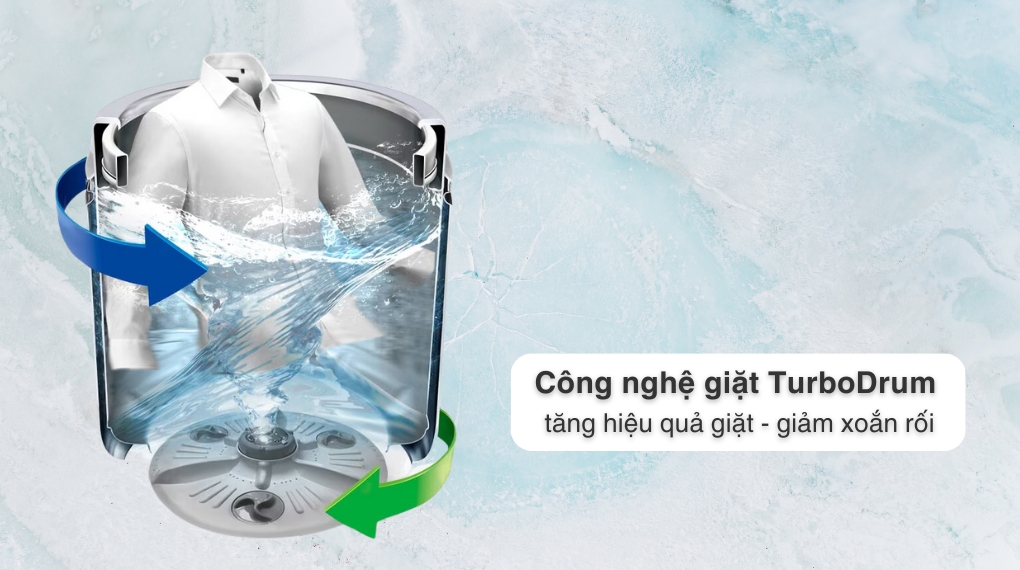 Máy giặt LG TurboDrum Inverter 12 kg T2512VBTB - Công nghệ giặt đặc biệt