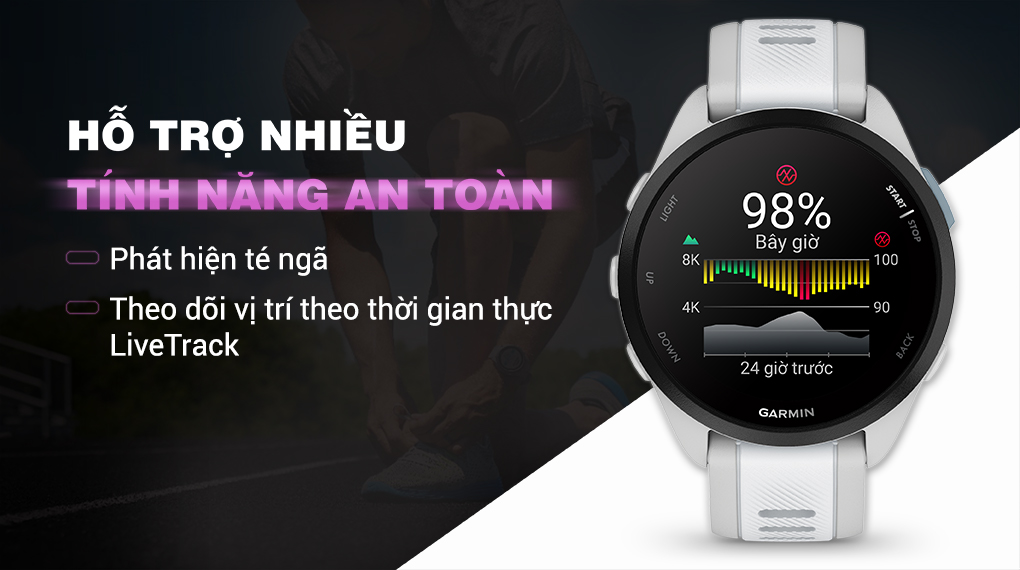 Garmin Forerunner 165 43mm - Nhiều tính năng cao cấp