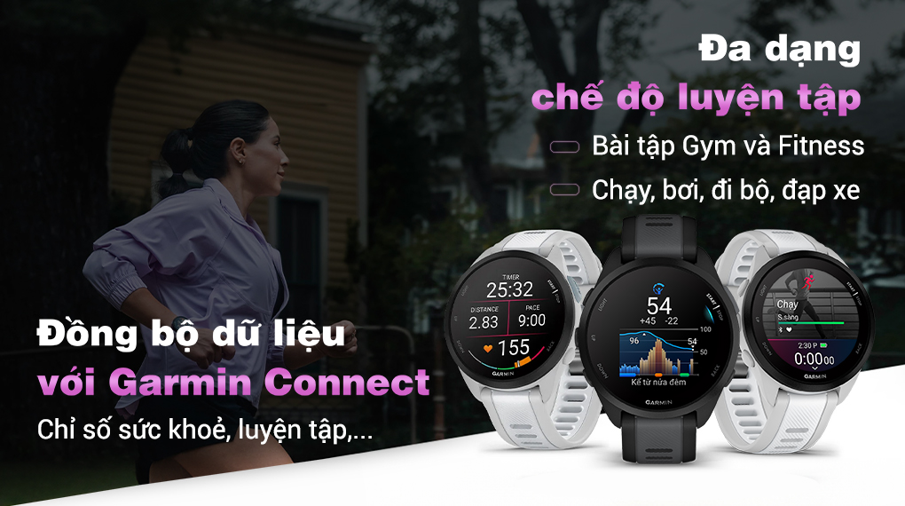 Garmin Forerunner 165 43mm - Chế độ thể thao