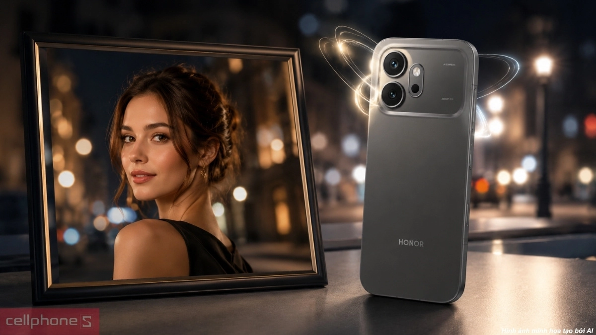 Cảm biến chính 200MP kết hợp cùng chống rung OIS giúp HONOR 600 bắt trọn những bức ảnh chân dung đêm rõ nét, không lo nhòe mờ