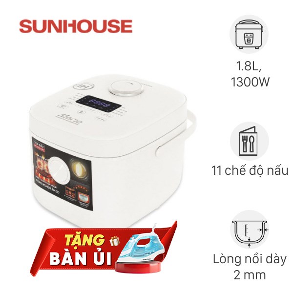 Nồi cơm điện cao tần Sunhouse 1.8 lít SHD8957 Mẫu