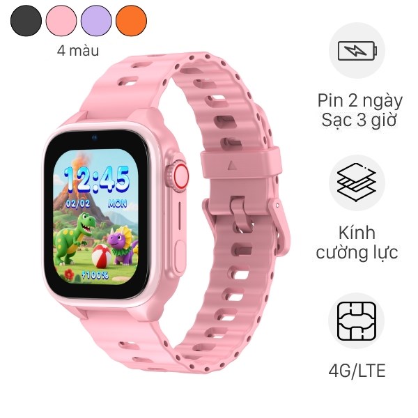 Kidcare Sight S26 4G 44.5mm dây cao su