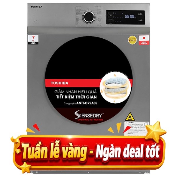Máy sấy thông hơi Toshiba 7 Kg TD-H80SEV(SK)