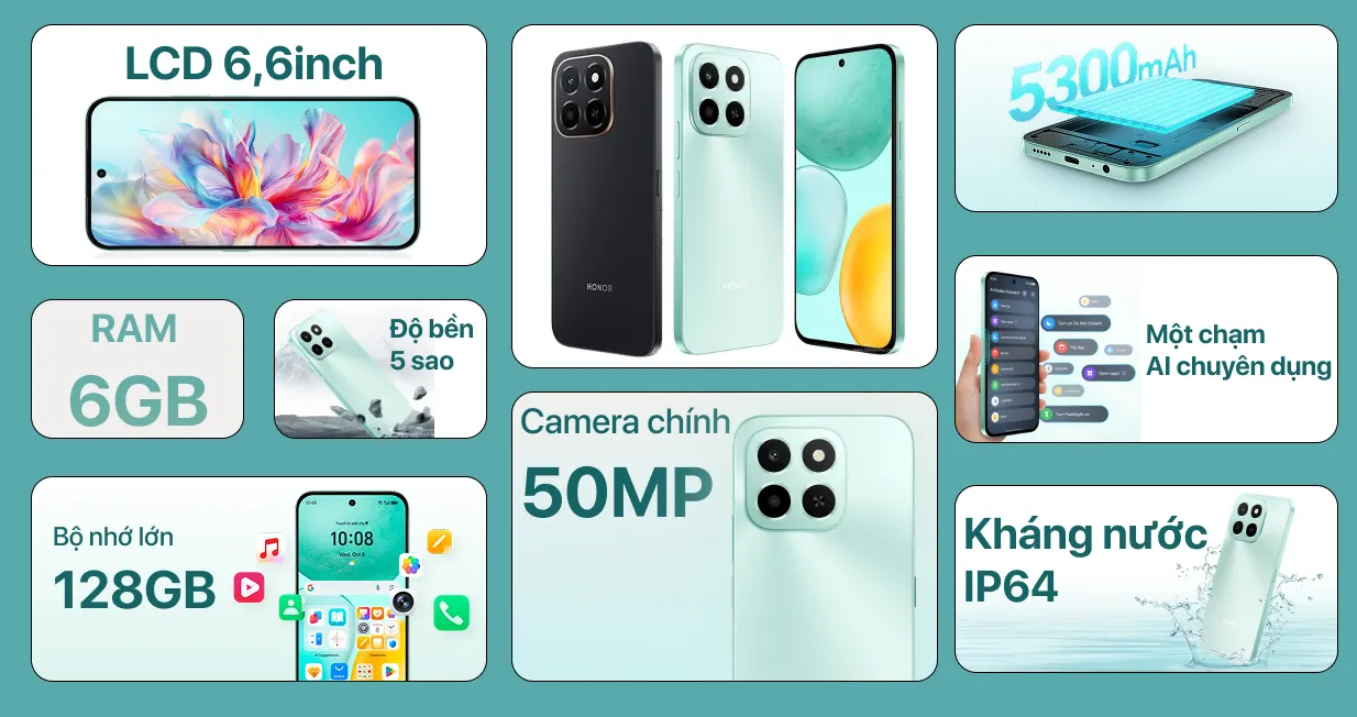 HONOR X6c 6GB 128GB NFC — ảnh 2