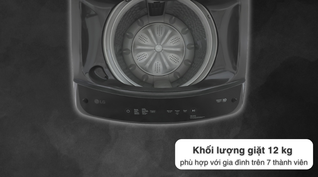 Máy giặt LG TurboDrum Inverter 12 kg T2512VBTB - Khối lượng giặt và chương trình
