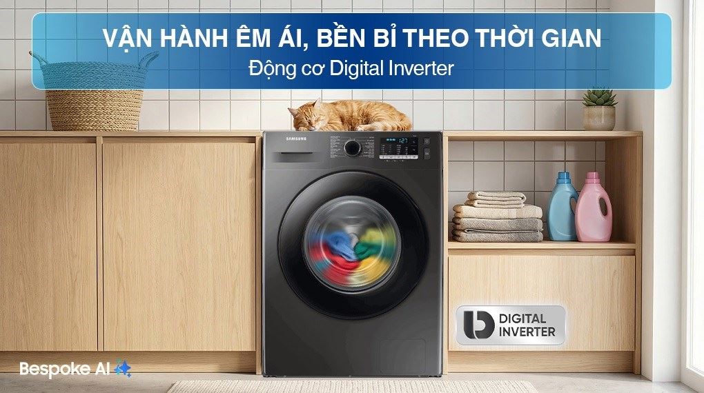 Máy giặt Samsung Inverter 9.5kg WW95TA046AX/SV - Công nghệ tiết kiệm điện