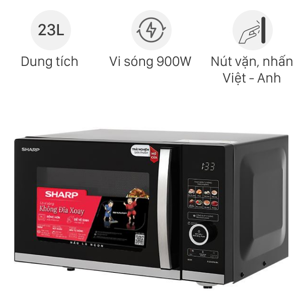 Lò vi sóng Sharp R-2343FB-BK Mẫu