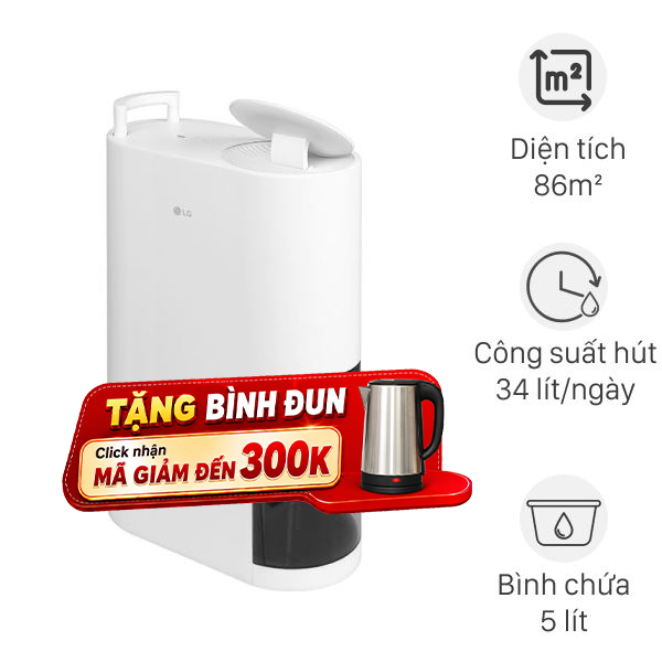 Máy hút ẩm LG Dual Inverter DD20GMWE1.ABAE 305W