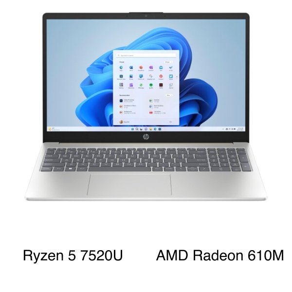 HP 15 fc0023AU R5 7520U (D0BH1PA)