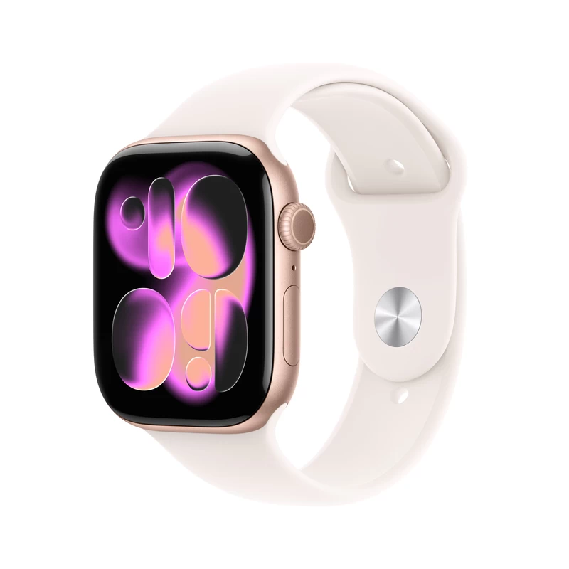 Apple Watch Series 11 GPS, 46mm Viền Nhôm Dây Cao Su S/M