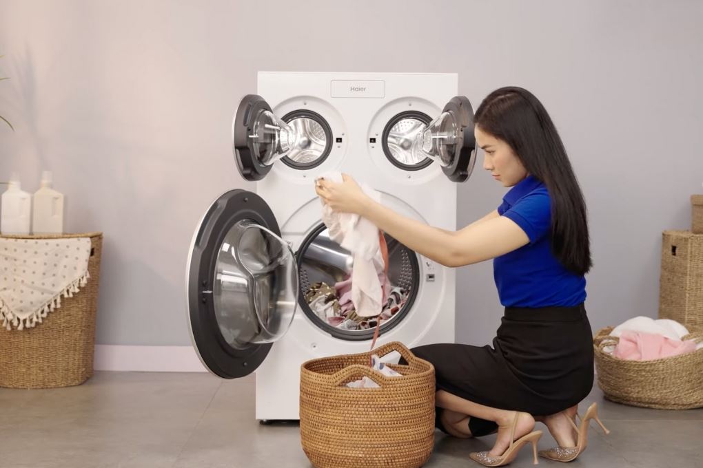 Tổng quan - Máy giặt Haier 3 lồng MultiWash Inverter 14 kg (12 kg + 2x1 kg) HW140-BD14697WU1