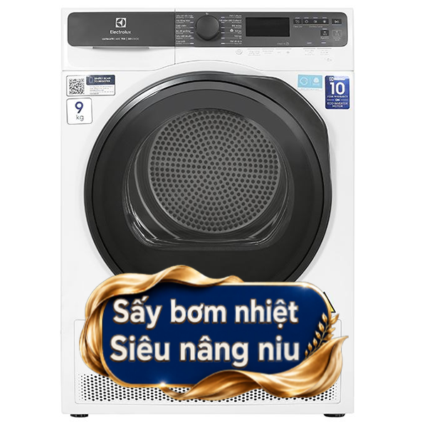 Máy sấy bơm nhiệt Electrolux 9 Kg EDH903R7WC