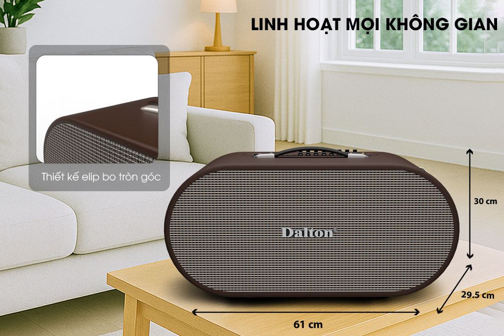 Loa karaoke xách tay Dalton K220C 750W - Thiết kế