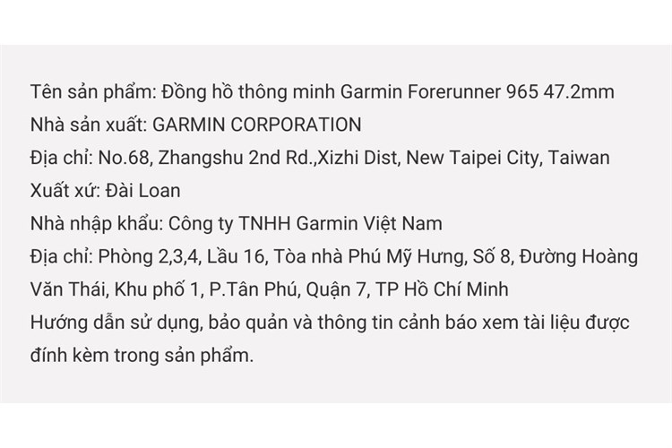 Garmin Forerunner 965 47.2mm dây silicone — ảnh 5
