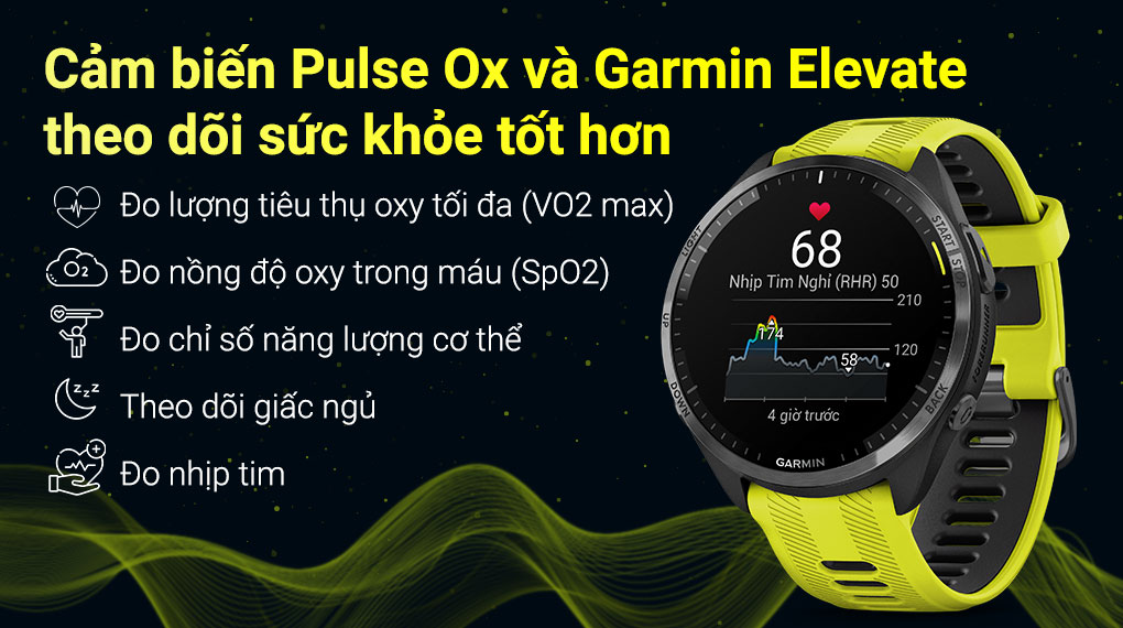 Đồng hồ thông minh Garmin Forerunner 965 - Các chức năng sức khỏe