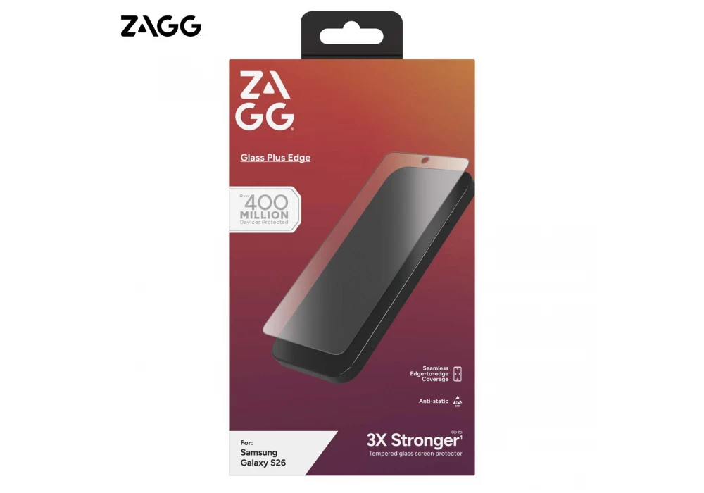 Kính dán màn hình ZAGG Plus Edge Samsung S26 Ultra