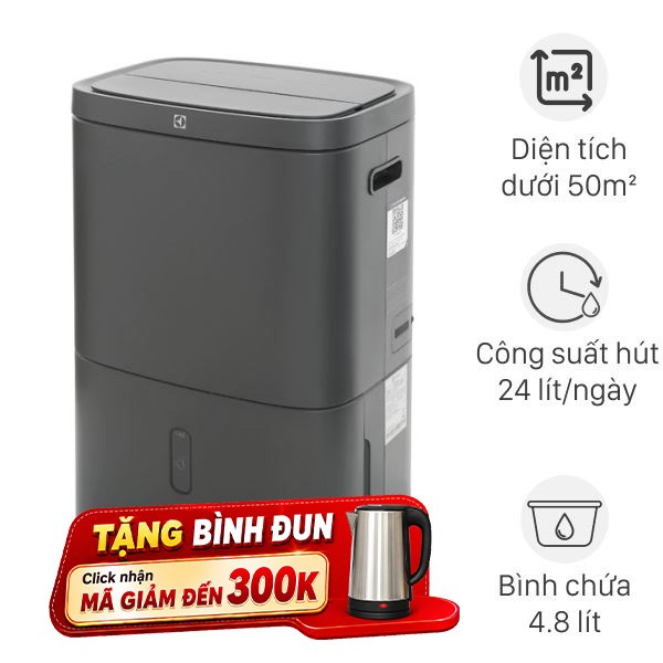 Máy hút ẩm Electrolux EDH12TRBD2 285W