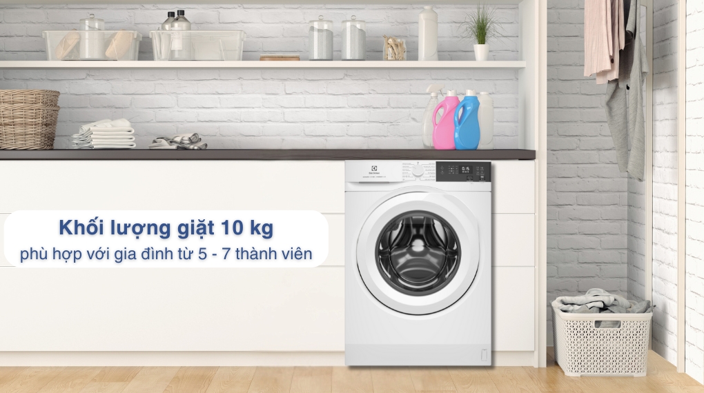 Máy giặt Electrolux UltimateCare 300 Inverter 10 kg EWF1024D3WC - Khối lượng giặt và chương trình
