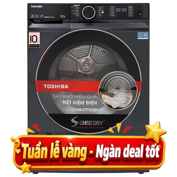 Máy sấy bơm nhiệt Toshiba 10 Kg TD-BP110GHV(MG)