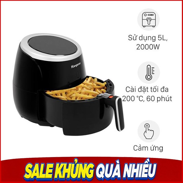 Nồi chiên không dầu Kangaroo 5 lít KG52AF1A