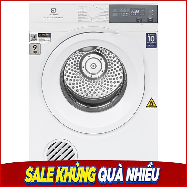 Máy sấy thông hơi Electrolux 9 Kg EDV904H3WC