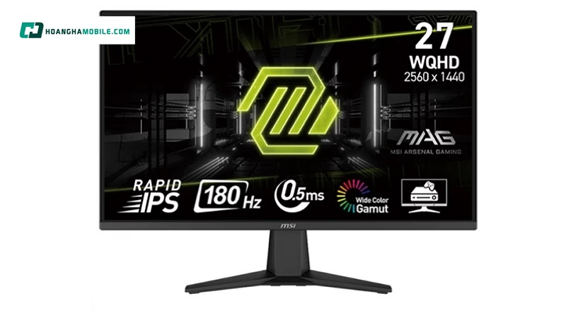 Thiết kế kích thước 27 inch hiển thị mọi thông tin.