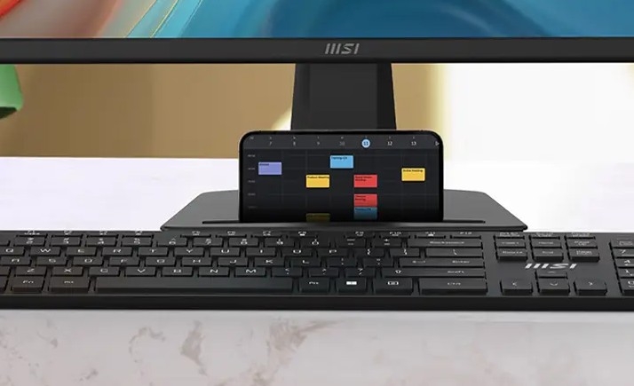 Màn hình MSI Pro MP225 E12VL - Khe cài phụ kiện giúp không gian gọn gàng hơn