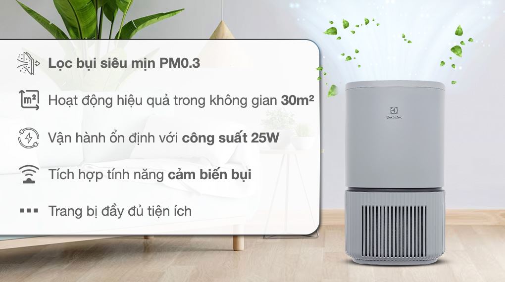 Thiết kế - Máy lọc không khí Electrolux EP32-25UGA 25W