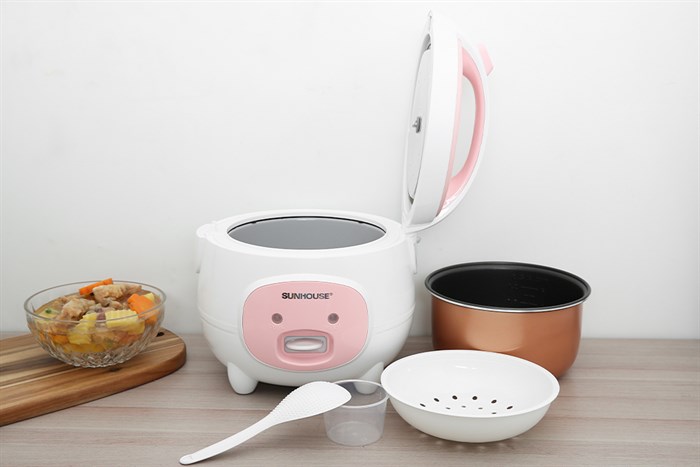 Nồi cơm nắp gài Sunhouse 1.2 lít SHD8217W — ảnh 3