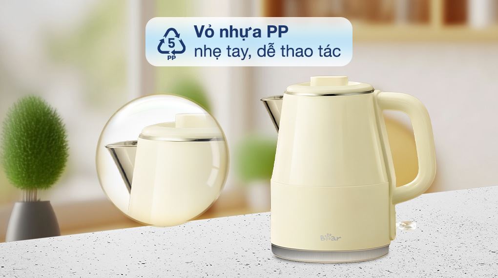 Bình đun siêu tốc Bear 2 lít KE-5H20B16 - Tay cầm