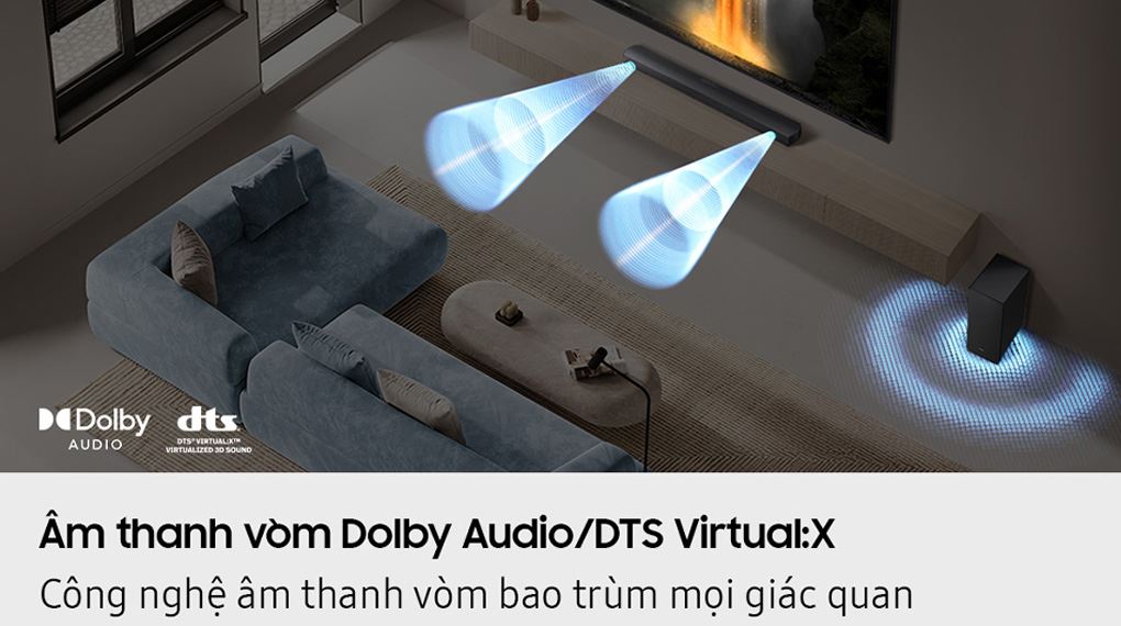 Bộ loa thanh Samsung HW-B650F/XV 370W - Âm thanh vòm