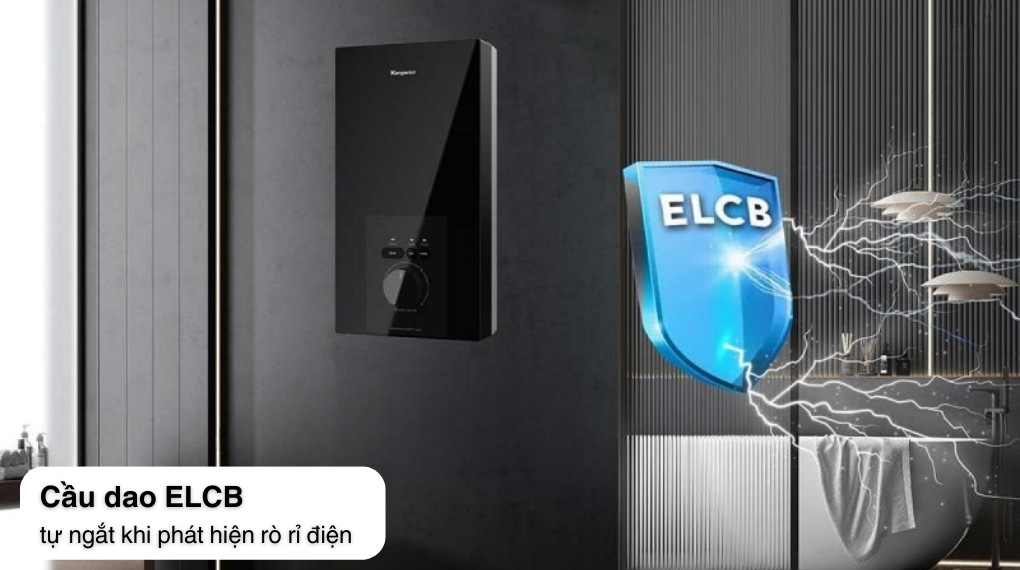 Máy nước nóng trực tiếp Kangaroo 4500W KGWD45P2 - Các chế độ an toàn