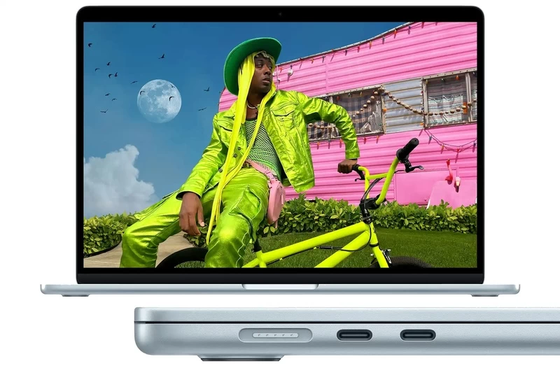 MacBook Air M5 16GB/1TB có hệ thống kết nối hiện đại với Wi-Fi 7, Bluetooth 6, Thunderbolt 4 và khả năng hỗ trợ 2 màn hình ngoài