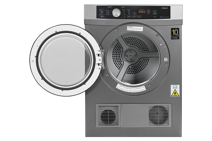 Máy sấy thông hơi Aqua 8 Kg AQH-V800H SS — ảnh 3
