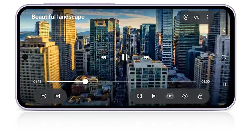 Màn hình 6.7 inch Super AMOLED trên Samsung Galaxy A37 hiển thị màu sắc tươi tắn, độ tương phản cao và rất sống động