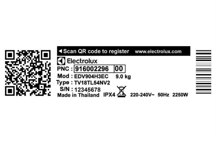 Máy sấy thông hơi Electrolux 9 Kg EDV904H3EC Mẫu — ảnh 5