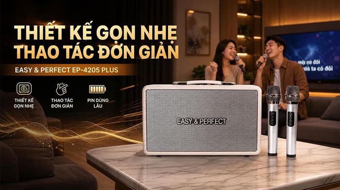 Loa karaoke xách tay Easy Perfect EP-4205 Plus Mẫu — ảnh 6