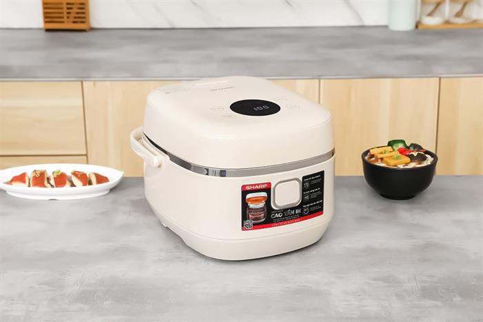 Nồi cơm điện cao tần Sharp 1 lít KS-IH10IX-WH Mẫu — ảnh 4