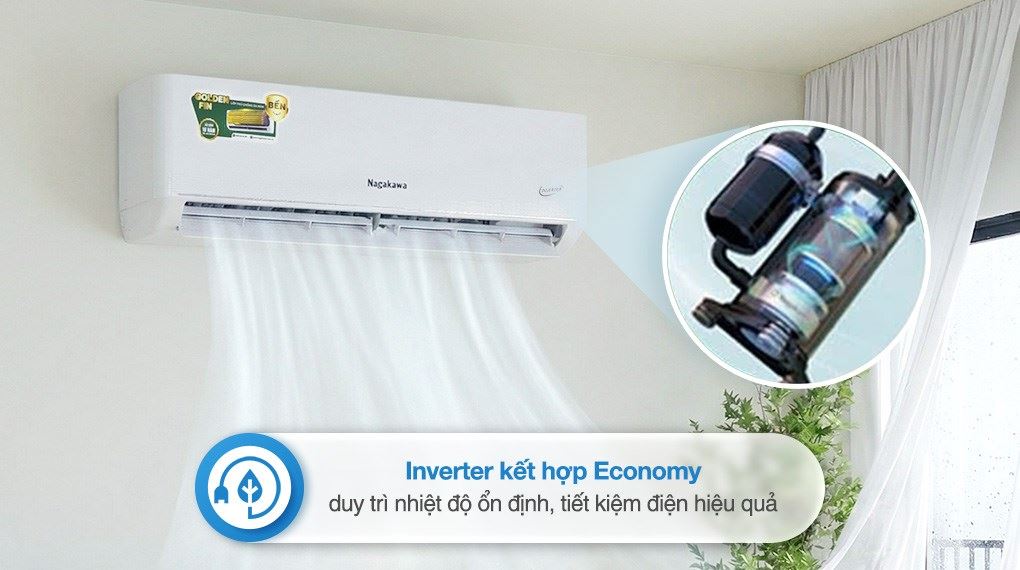 Máy lạnh Nagakawa Inverter 1 HP NIS-C09R2T62 - Công nghệ tiết kiệm điện