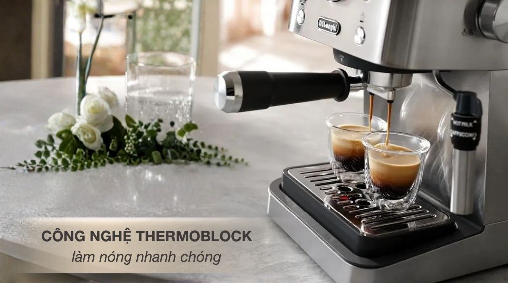 Công nghệ Thermoblock - Máy pha cà phê Delonghi EM450.M