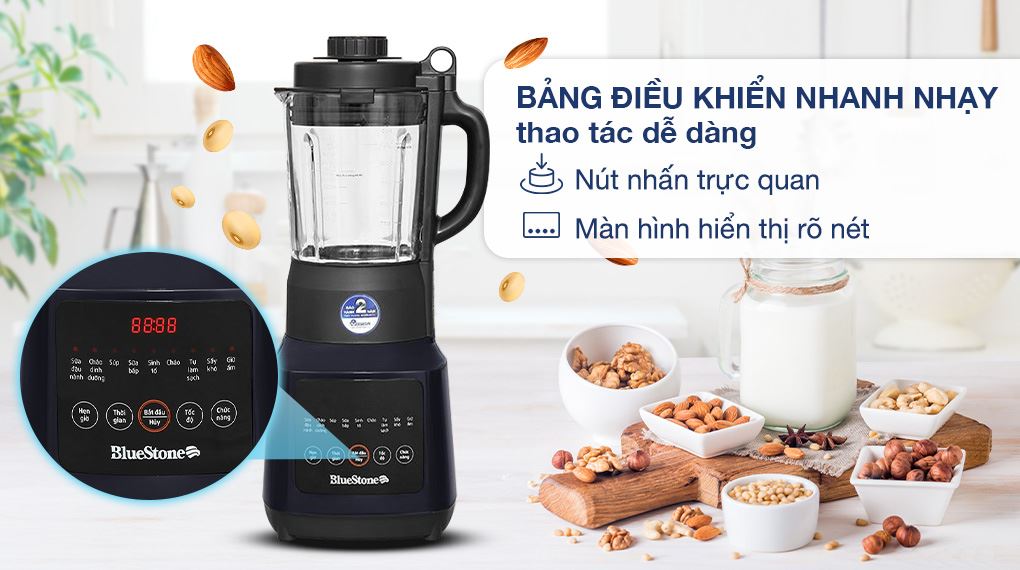 Máy làm sữa hạt đa năng BlueStone BLB-6037 - Bảng điều khiển