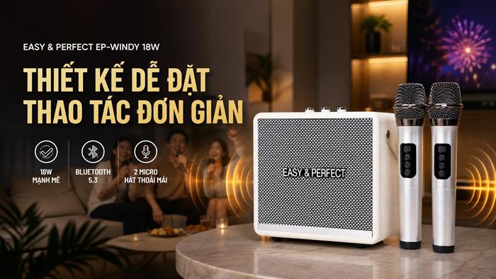 Loa karaoke xách tay Easy Perfect EP-Windy Mẫu — ảnh 2