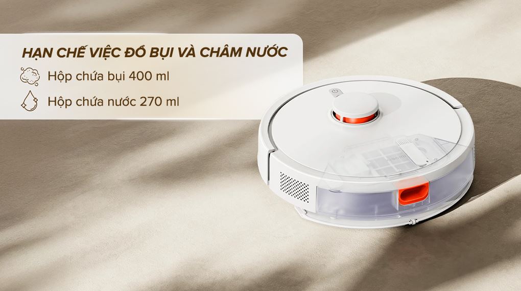 Robot hút bụi lau nhà Xiaomi Vacuum S20 - Hộp chứa bụi, hộp chứa nước