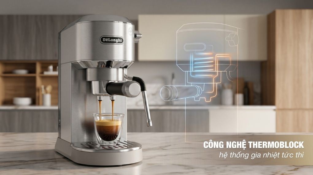 Công nghệ - Máy pha cà phê Delonghi EC890.M