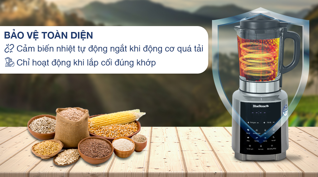 Máy làm sữa hạt đa năng BlueStone BLB-6038 - Chế độ an toàn
