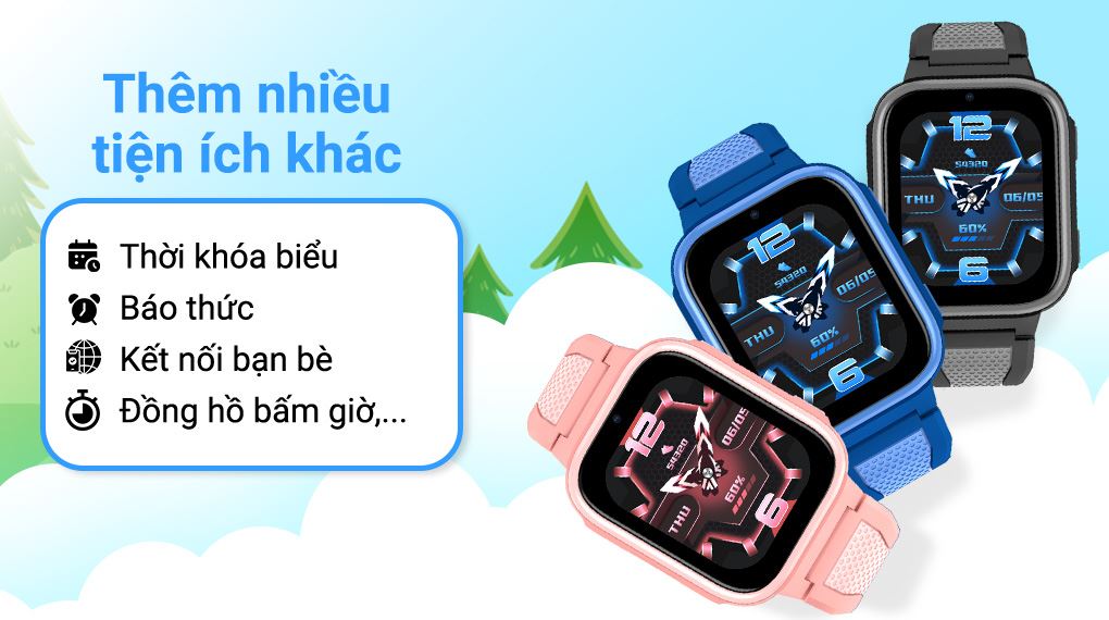 Kidcare Sight S25 giúp bé rèn luyện kỹ năng quản lý thời gian và tính tự lập với nhiều tiện ích